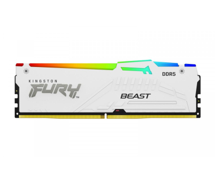 Pamięć RAM KINGSTON  DDR5 Fury Beast RGB 32GB(1*32GB)/6000 CL36 biała KF560C36BWEA-32